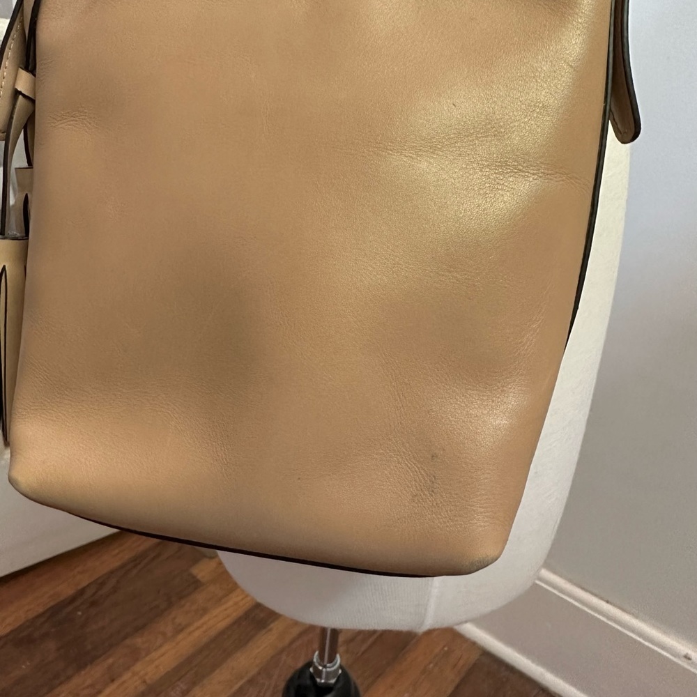 Coach Tan Leather Small Crossbody Tassel Bag - Picture 6 of 9